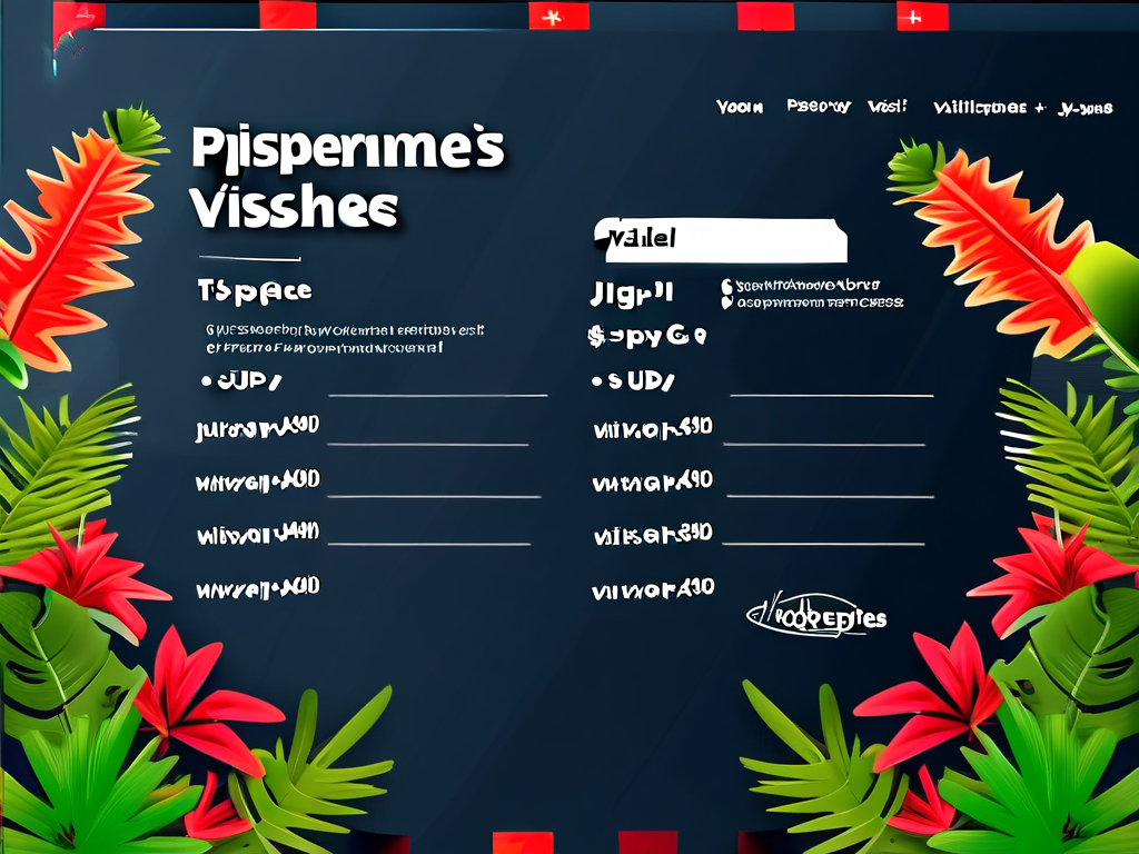 2026年菲律宾各领区商务签证费用对比图